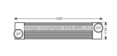 AVA QUALITY COOLING Kompressoriõhu radiaator BW4375